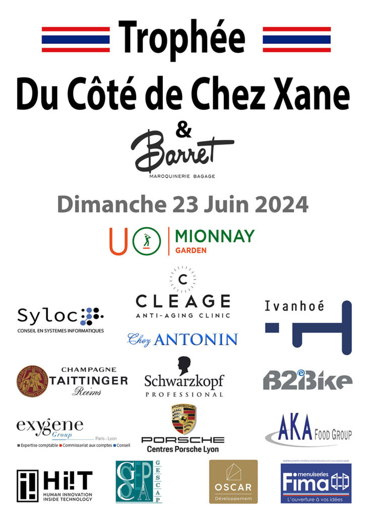 Affiche événement Du Côté de Chez Xane avec partenaires - Fabrication FIMA