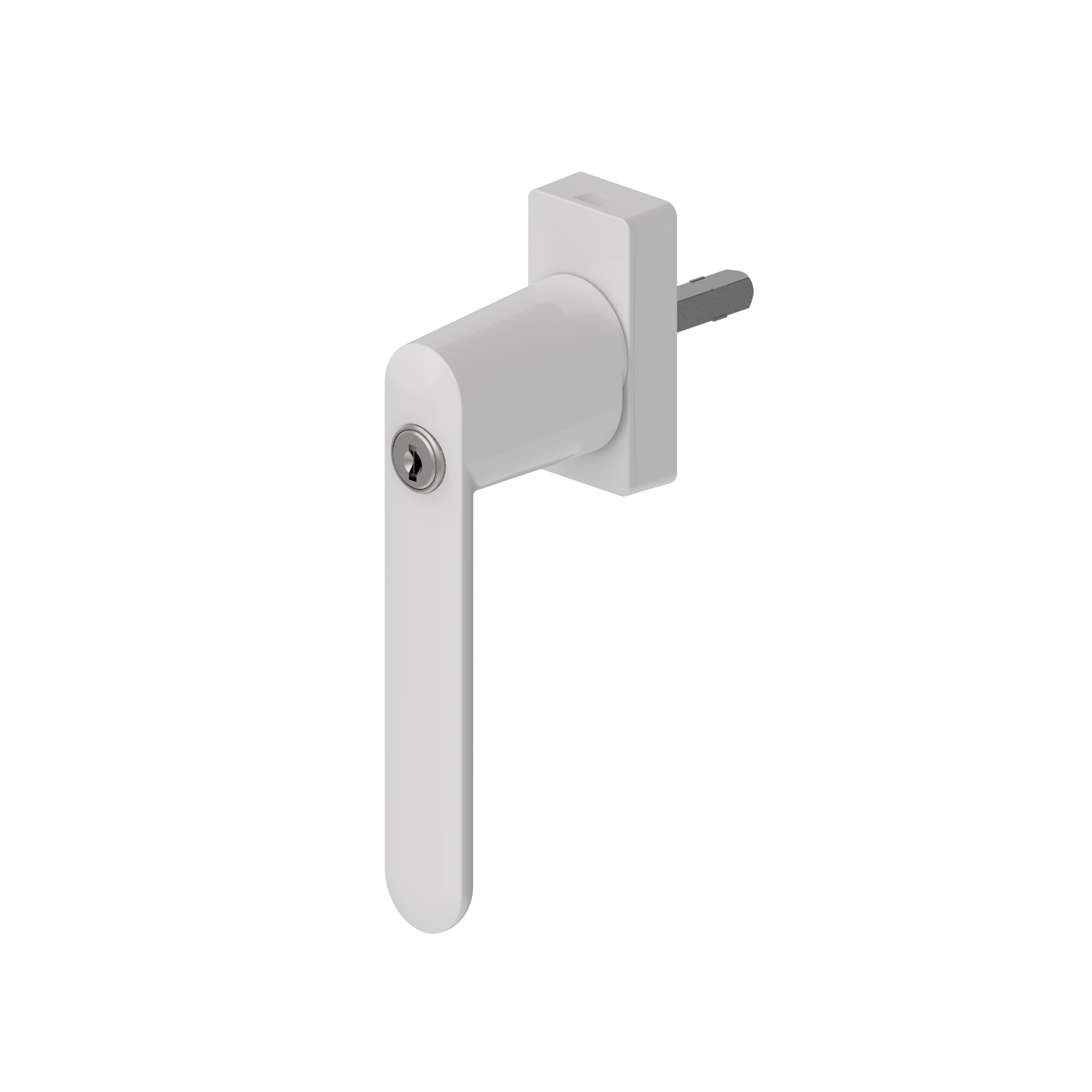 Poignée à clef Blanc